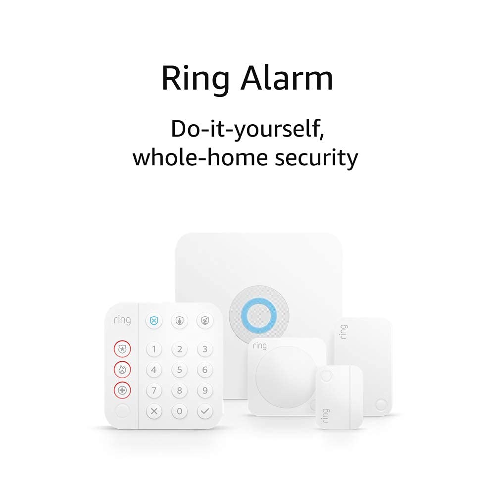 Ring Alarm 5-Piece Kit – Wireless Smart Home Security System | Expandable | Easy Setup | Mobile App Control | 24/7 Professional Monitoring | Alexa Compatible