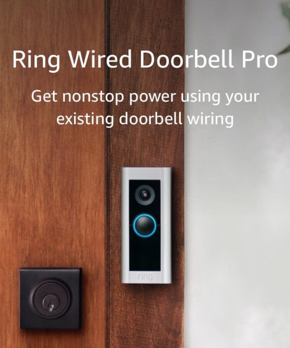 Ring Wired Doorbell Pro – Best-in-class with cutting-edge features (existing doorbell wiring required)