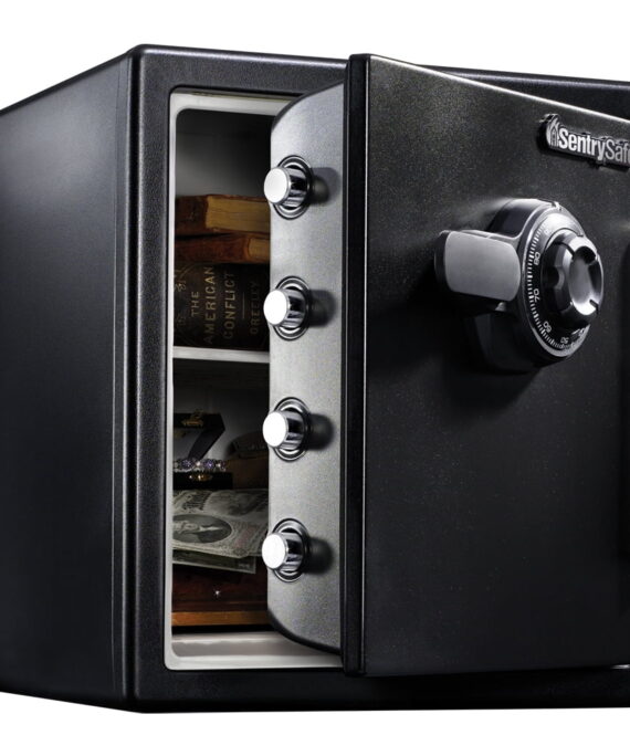 SentrySafe SFW123CS Fire-Resistant and Waterproof Safe, Dial Combination Lock, 1.23 Cu. ft. Each