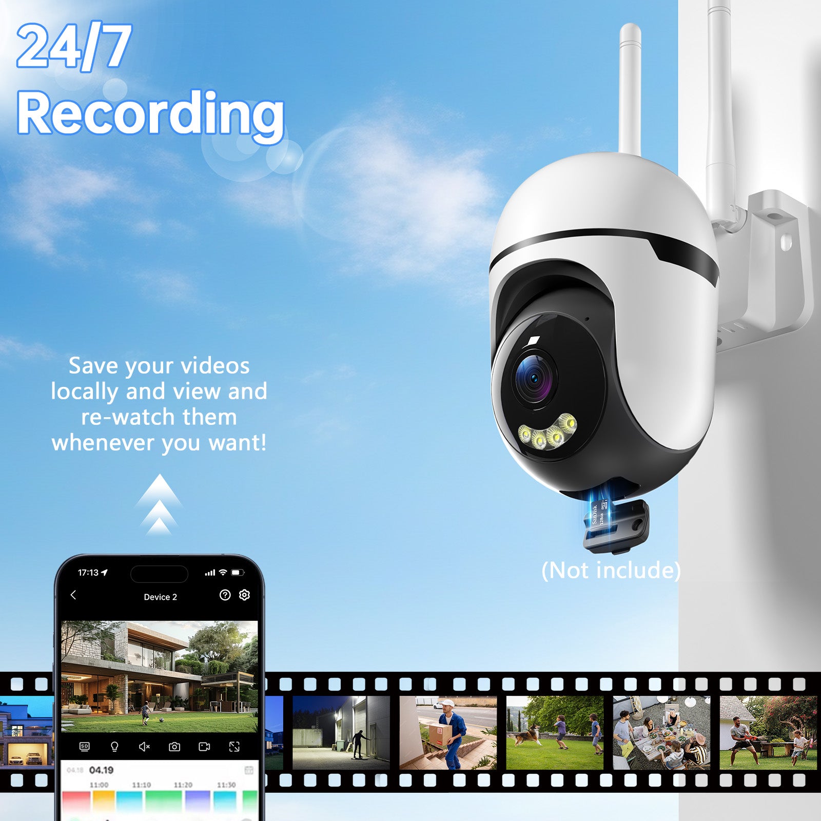 Outdoor Waterproof WiFi PTZ Security Camera – Smart Surveillance - Image 6